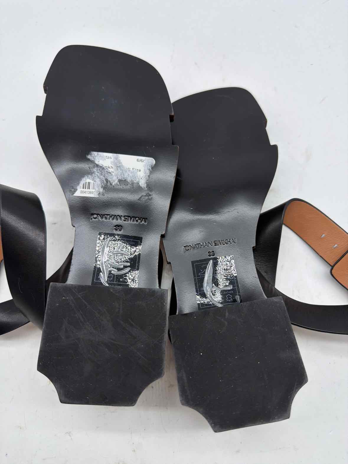 Pre-Owned Jonathan Simkhai Black Size 8 Strappy Sandals | True Fashionistas.