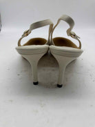 Pre-Owned Jimmy Choo Ivory Size 9 Slingback Heels | True Fashionistas.