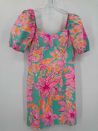 Pre-Owned Lilly Pulitzer Pink Size 2 Short Short Sleeve Dress | True Fashionistas.