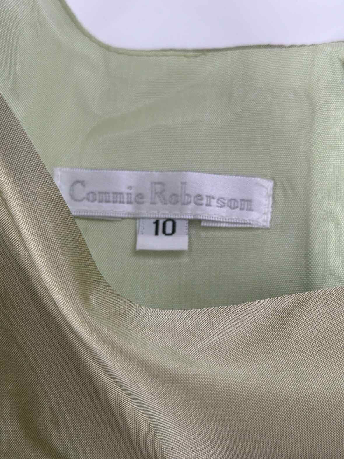 Pre-Owned Connie Roberson Green Size 10 Short Sleeveless Dress | True Fashionistas.