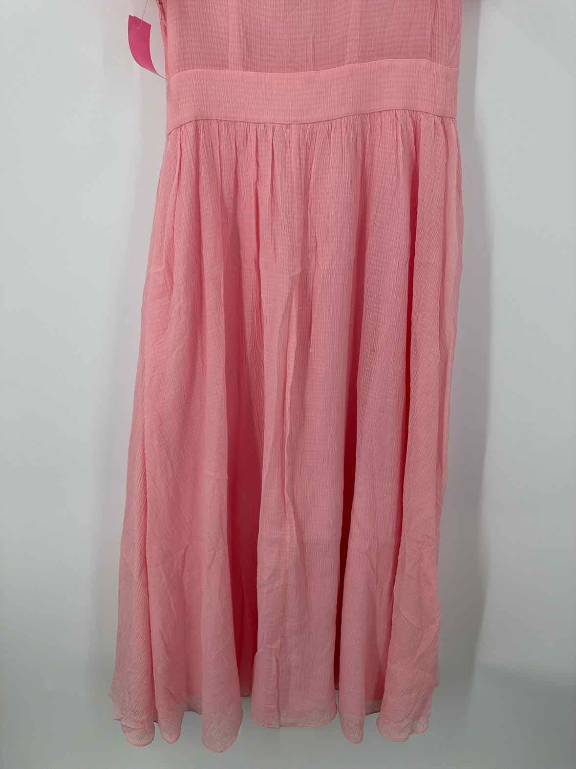 Pre-Owned Love Shack Fancy Pink Size 4 Long Short Sleeve Dress | True Fashionistas.