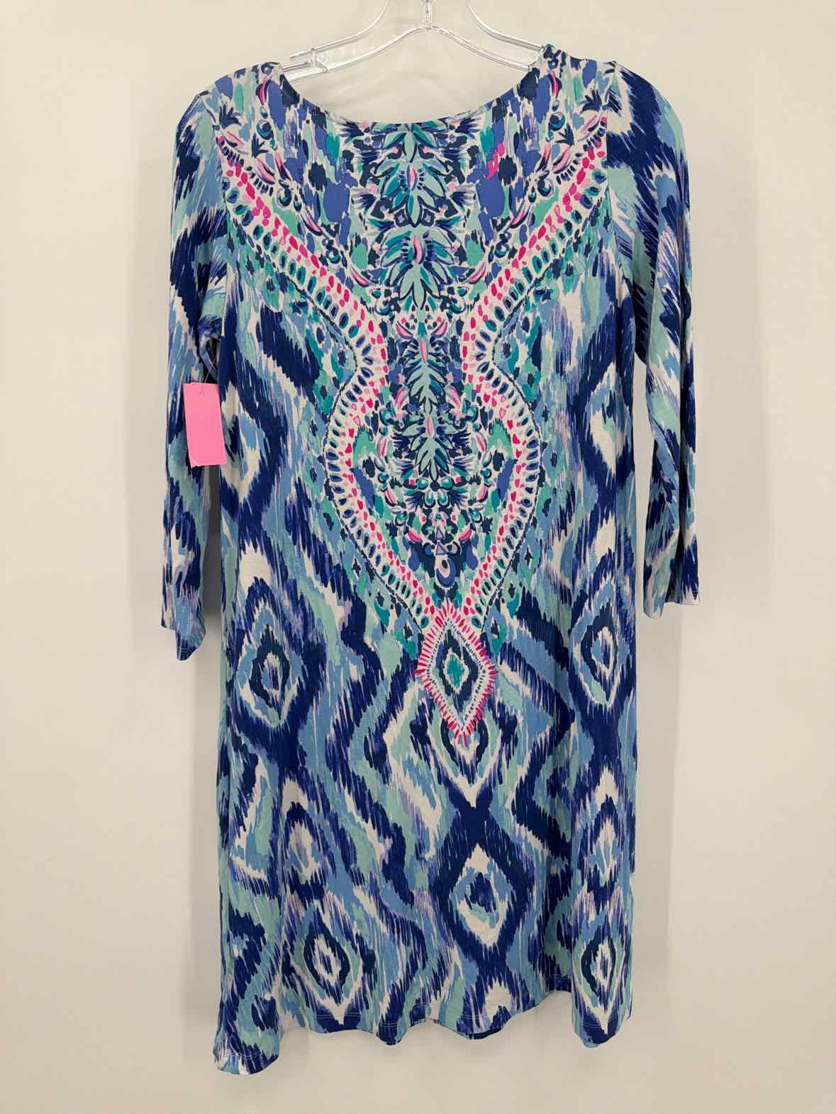 Pre-Owned Lilly Pulitzer Blue Size Small Short Long Sleeve Dress | True Fashionistas.