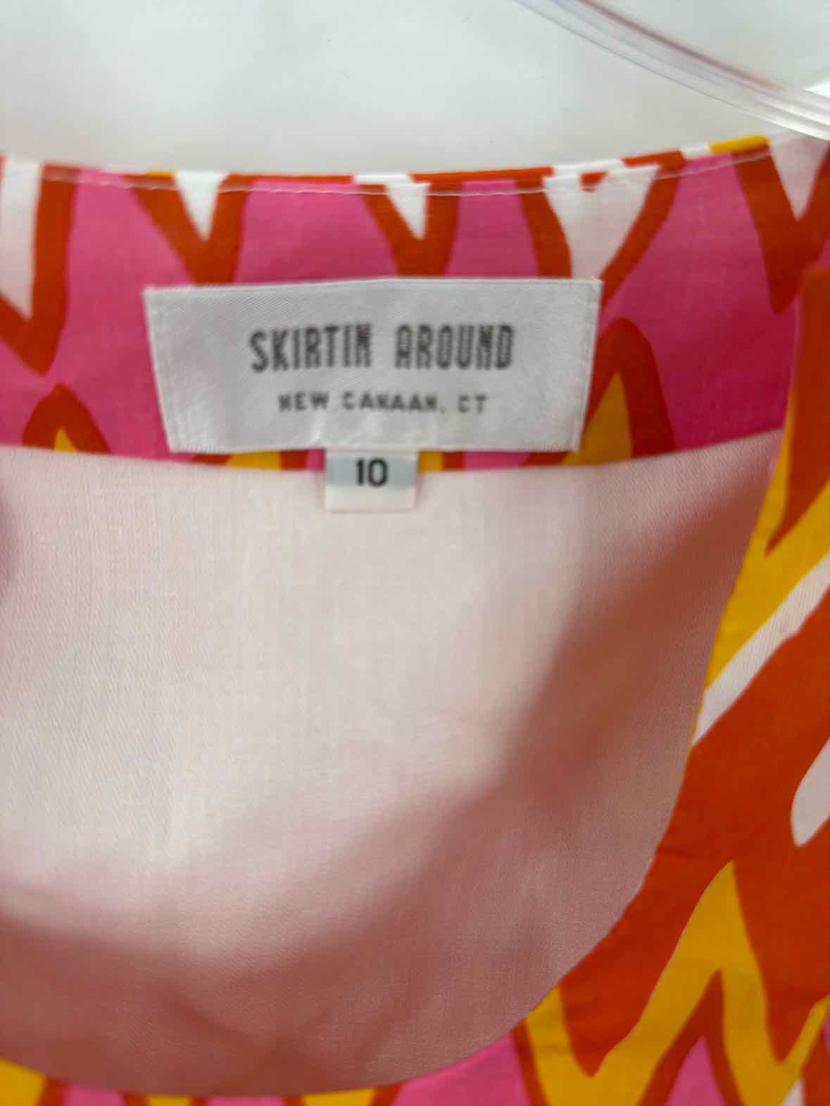 Pre-Owned Skirtin Around Orange Size 10 Short Long Sleeve Dress | True Fashionistas.
