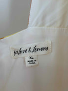 Pre-Owned For Love & Lemons Yellow Size XL Short Short Sleeve Dress | True Fashionistas.
