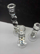 Set of 3 Bobbin Crystal Taper Candlesticks Set of 3 | True Fashionistas.