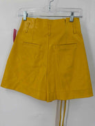 Pre-Owned Derek Lam Yellow Size 00 Faux Leather Basic Shorts | True Fashionistas.