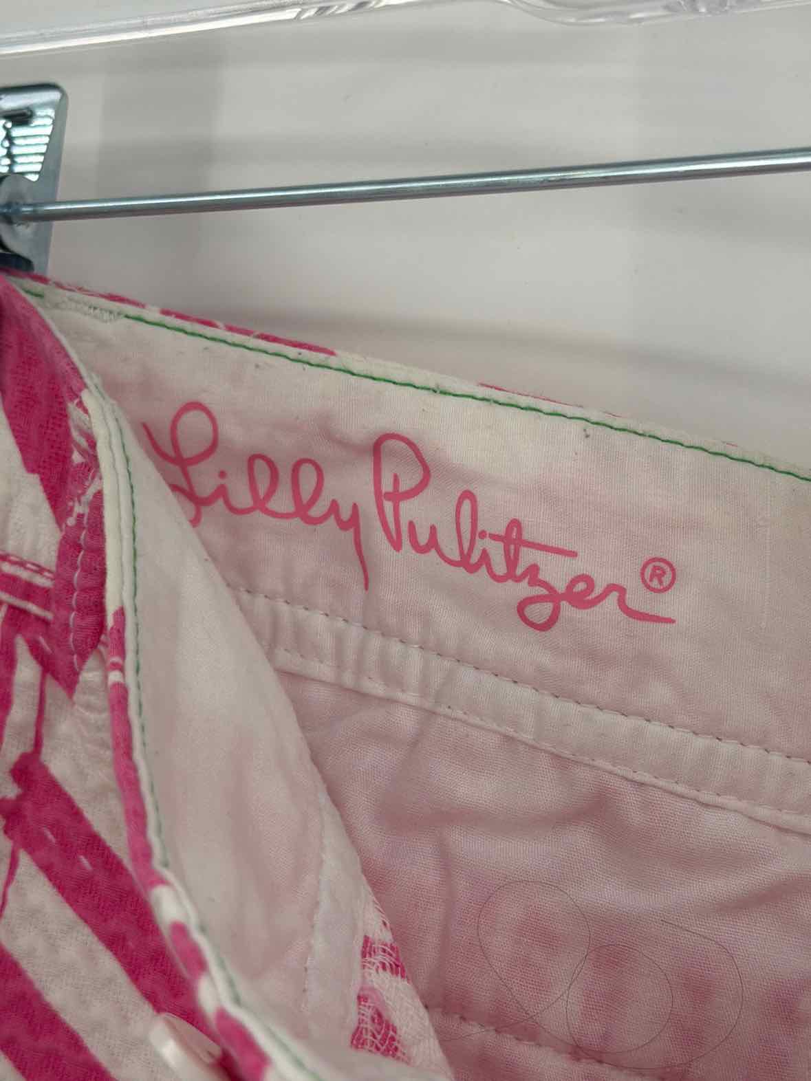 Pre-Owned Lilly Pulitzer Pink Size 0 Callahan Printed Shorts | True Fashionistas.