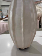 Beige Ribbed Table Lamp | True Fashionistas.
