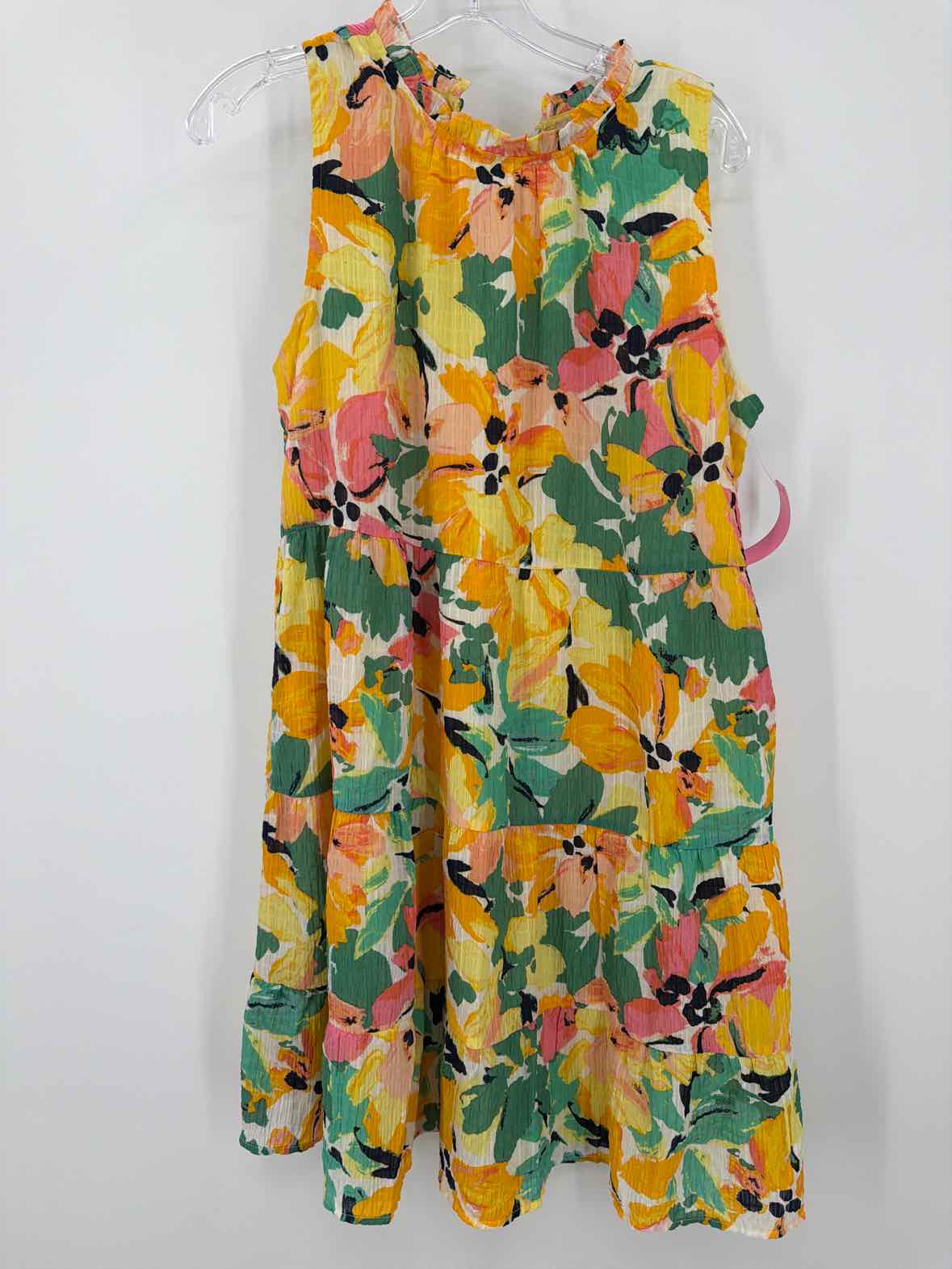 Pre-Owned Loft Yellow Size Large Short Sleeveless Dress | True Fashionistas.