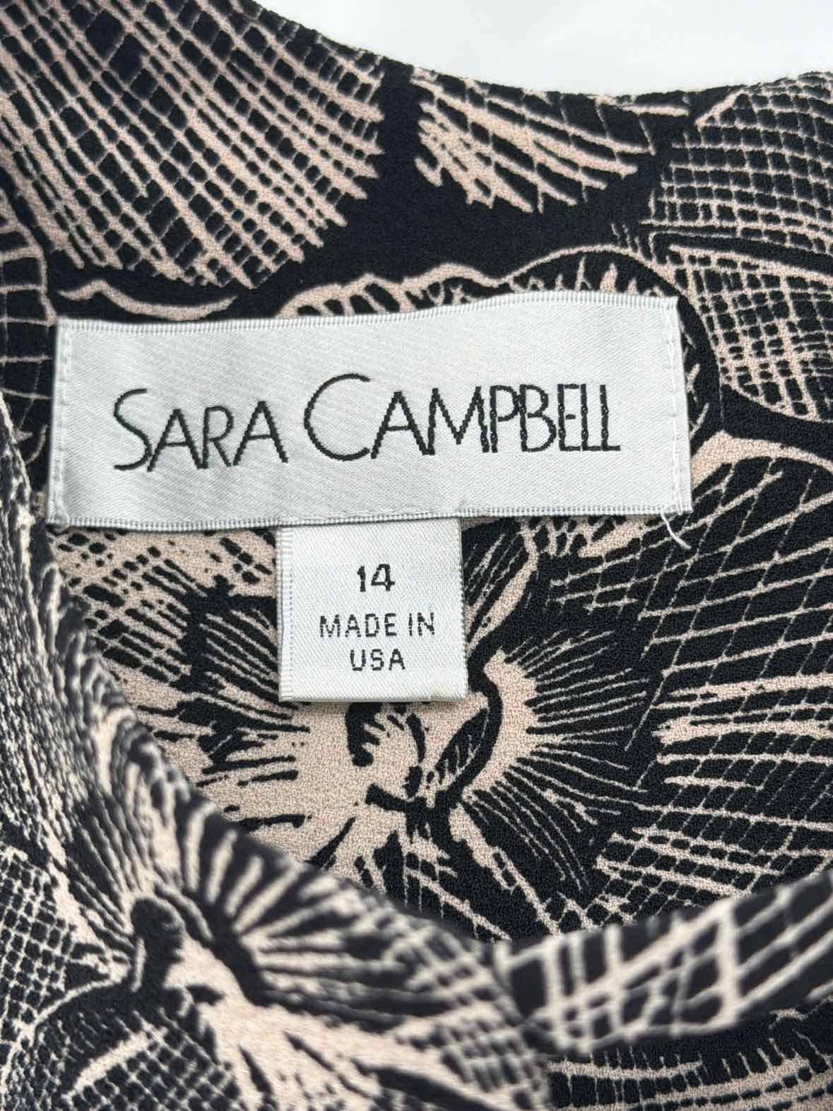Pre-Owned Sara Campbell Black Size 14 Short Long Sleeve Dress | True Fashionistas.