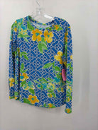 Ibkul Blue Size Large Athletic Long Sleeve | True Fashionistas.