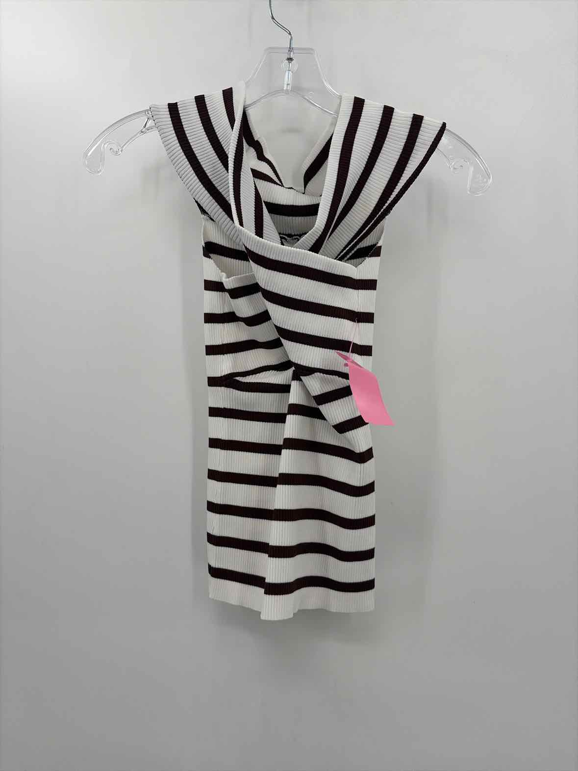 COMMENSE White Size Small Stripe Tank Top | True Fashionistas.
