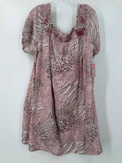 Pre-Owned Johnny Was Workshop Pink Size XL Short Short Sleeve Dress | True Fashionistas.