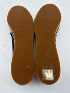 Pre-Owned Burberry Navy Size 7.5 Espadrille Flats | True Fashionistas.