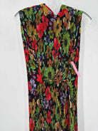 Pre-Owned Milly Black Size 8 Floral Long Sleeveless Dress | True Fashionistas.