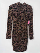 Pre-Owned House of London Brown Size XS Short Long Sleeve Dress | True Fashionistas.