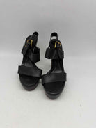 Pre-Owned Yves Saint Laurent Black Size 37.5 Strappy Heels | True Fashionistas.