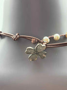 Brown Iridescent Beaded Necklace | True Fashionistas.