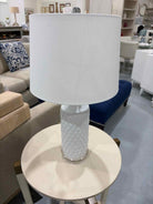 White Ceramic Table Lamp | True Fashionistas.