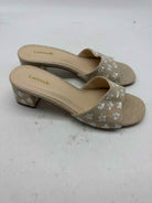 Pre-Owned Larroude Tan Size 8 Mule Heels | True Fashionistas.