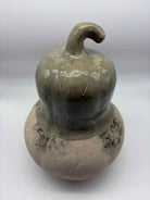 Green & Cream Pottery Gourd | True Fashionistas.