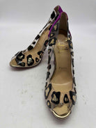 Pre-Owned Christian Louboutin Clear Size 36.5 Peep Toe Heels | True Fashionistas.