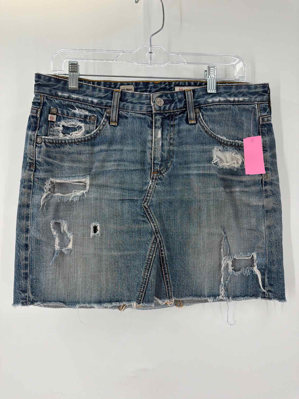 Pre-Owned AG Blue Size 29 Box Skirt Jean Skirt | True Fashionistas.