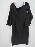 Pre-Owned Milly Black Size 12 Short Long Sleeve Dress | True Fashionistas.
