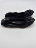 Pre-Owned Chanel Black Size 36 Spirit Flat Flats | True Fashionistas.