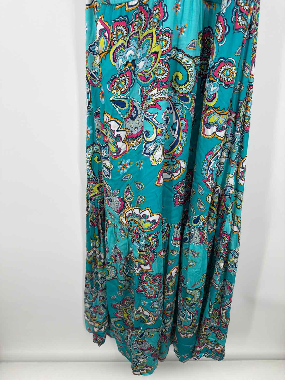 Pre-Owned Hale Bob Blue Size Large Long Sleeveless Dress | True Fashionistas.