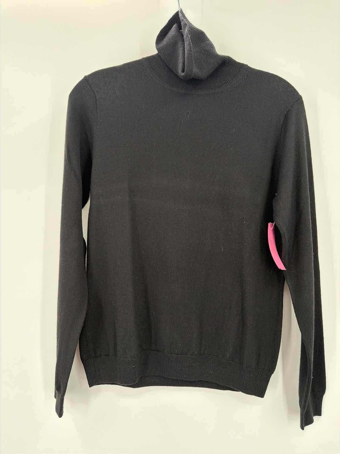 Pre-Owned Brooks Brothers Black Size Medium Turtleneck Sweater | True Fashionistas.