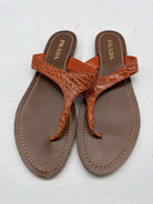 Pre-Owned Prada Orange Size 40 Thong Sandals | True Fashionistas.