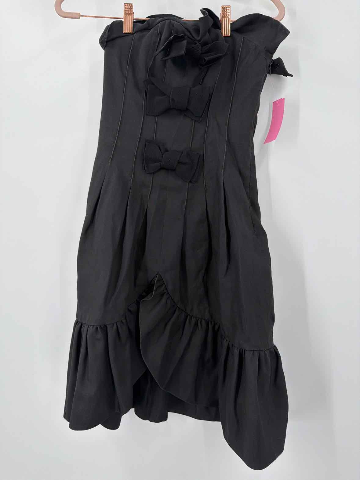 Pre-Owned Giambatista Valli Black Size XXS Cocktail Short Strapless Dress | True Fashionistas.