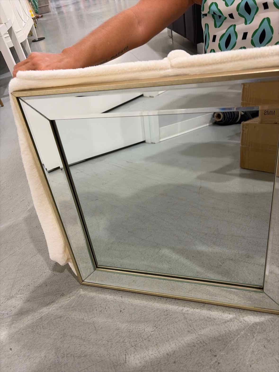 Champagne Frame Square Mirror | True Fashionistas.