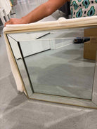 Champagne Frame Square Mirror | True Fashionistas.