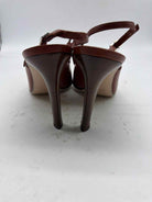 Pre-Owned Sergio Rossi Tan Size 9 Slingback Heels | True Fashionistas.
