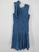 Pre-Owned Akris Punto Blue Size 4 Short Sleeveless Dress | True Fashionistas.