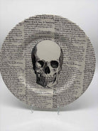Royal Stafford White Porcelain Halloween Skull Plate | True Fashionistas.
