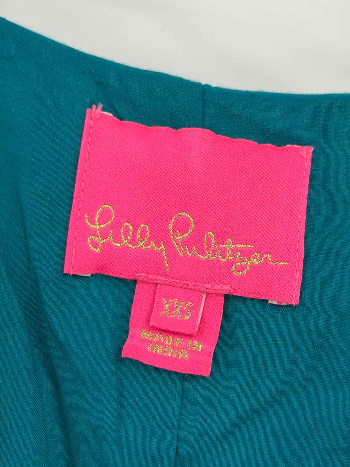Pre-Owned Lilly Pulitzer Blue Size XXS Short Long Sleeve Dress | True Fashionistas.