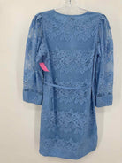 Pre-Owned Ganni Blue Size 36/4 Lace Short Long Sleeve Dress | True Fashionistas.