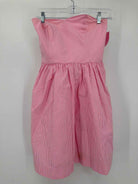 Pre-Owned Lilly Pulitzer Pink Size 0 Seersucker Short Strapless Dress | True Fashionistas.
