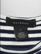 Pre-Owned Halogen Navy Size Small Stripe Tank Top | True Fashionistas.