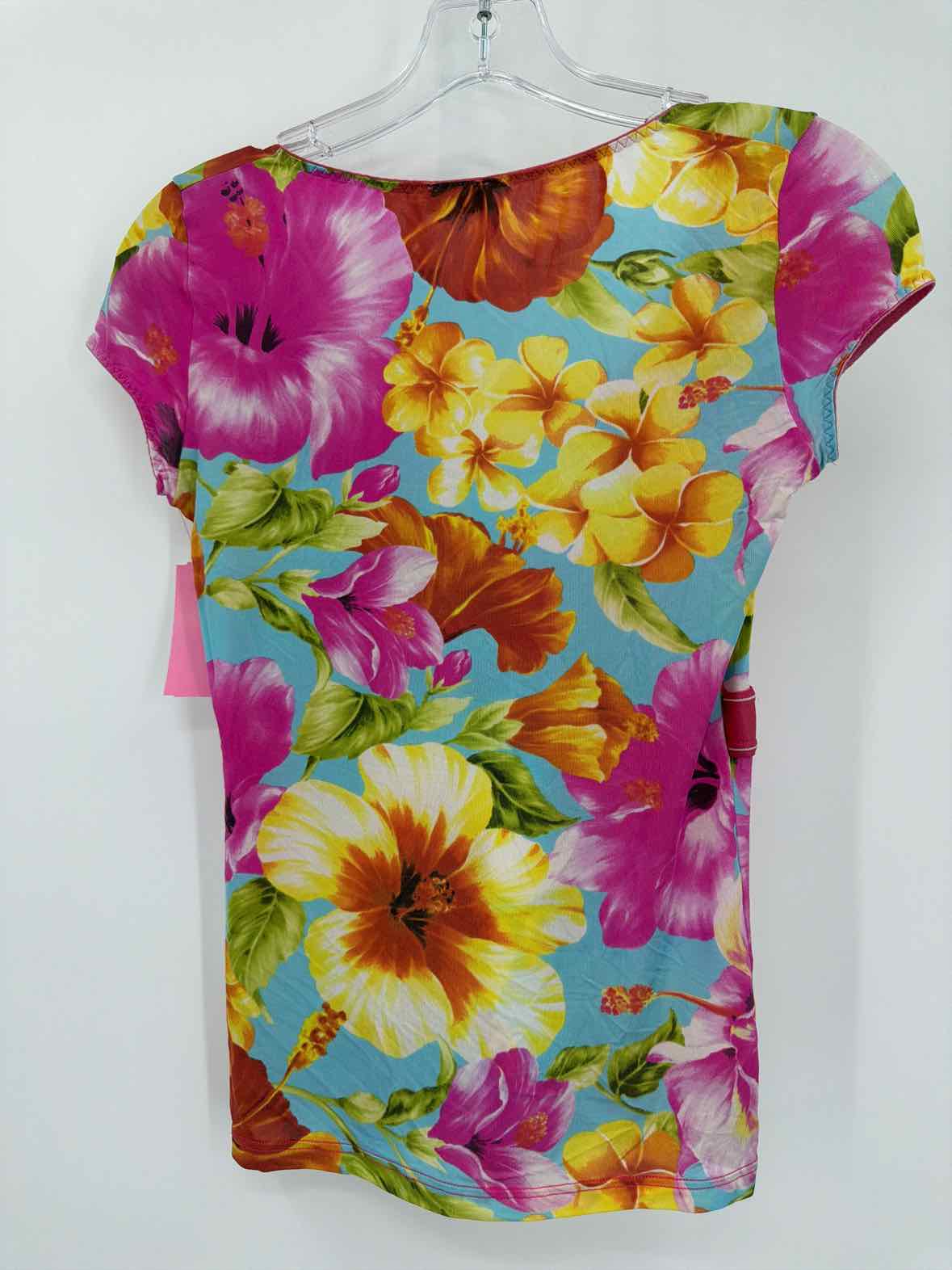 Pre-Owned Dolce & Gabbana Pink Size Large Floral Blouse | True Fashionistas.