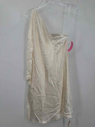 Pre-Owned Reformation Ivory Size Large One Shoulder Short Sleeveless Dress | True Fashionistas.
