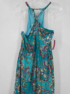 Pre-Owned Hale Bob Blue Size Large Long Sleeveless Dress | True Fashionistas.