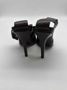 Pre-Owned Gucci Brown Size 5.5 Ankle Strap Heels | True Fashionistas.