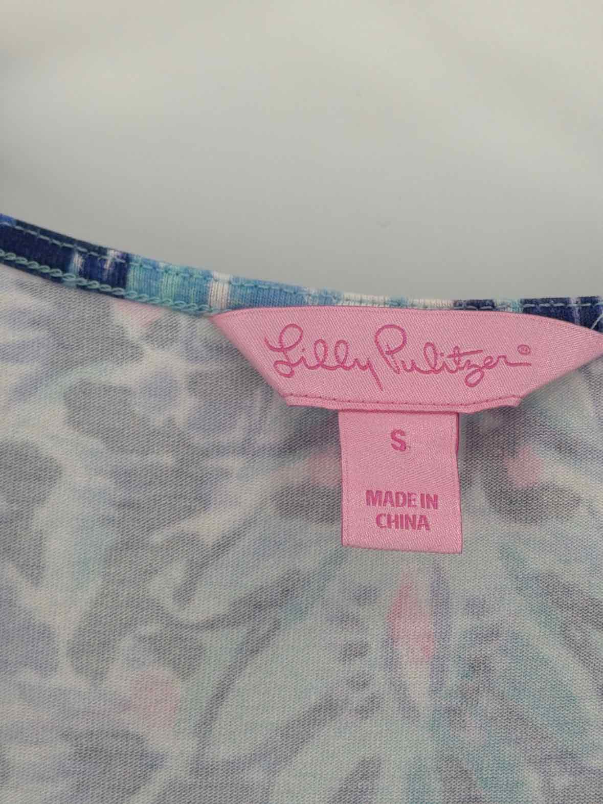 Pre-Owned Lilly Pulitzer Blue Size Small Short Long Sleeve Dress | True Fashionistas.