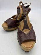 Pre-Owned Marni Brown Size 37 Wedge Heels | True Fashionistas.