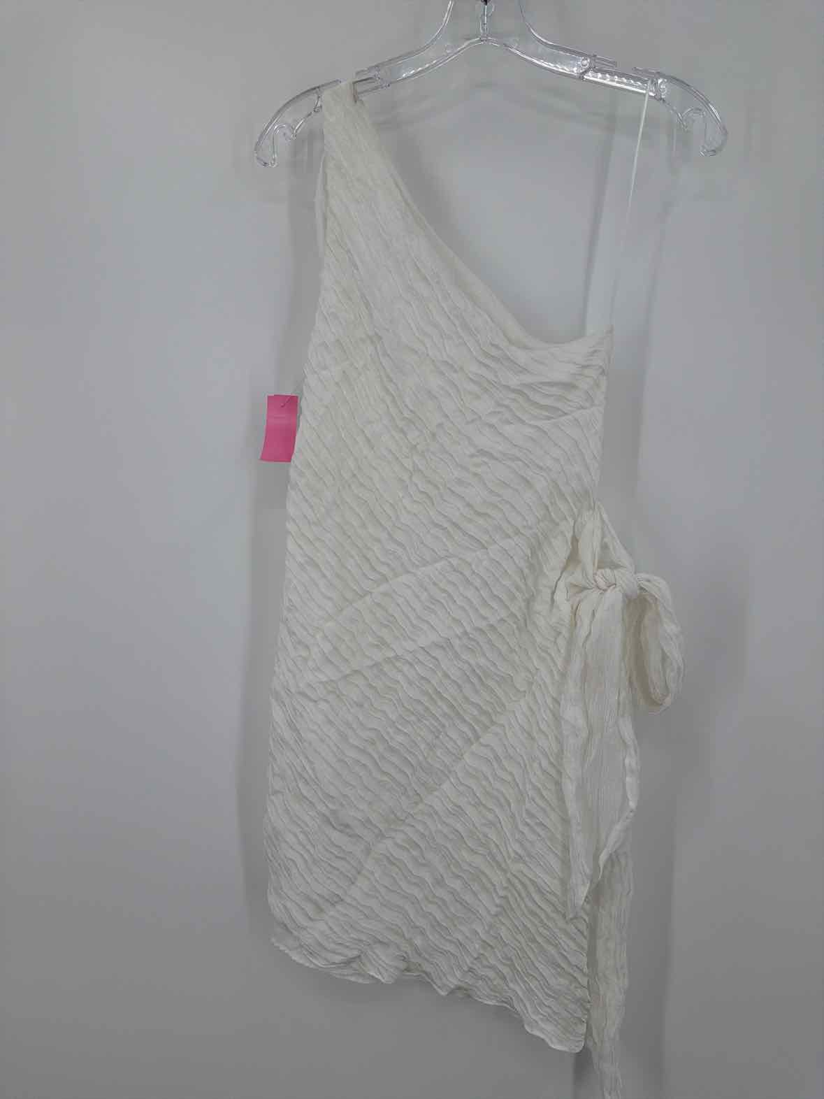Pre-Owned Amanda Uprichard White Size XS One Shoulder Short Sleeveless Dress | True Fashionistas.