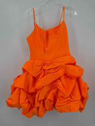 Pre-Owned Celia B Orange Size Medium Cocktail Short Sleeveless Dress | True Fashionistas.